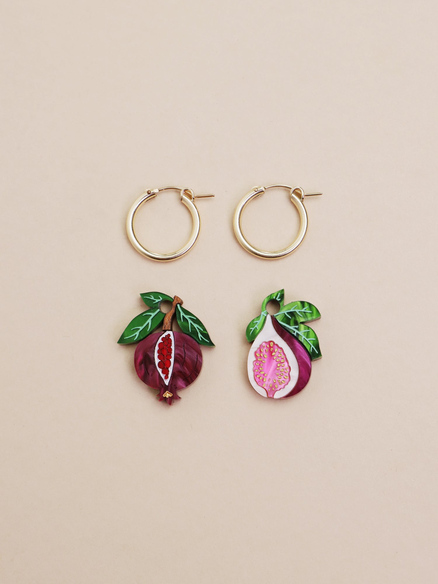 Pomegranate & Fig Hoops