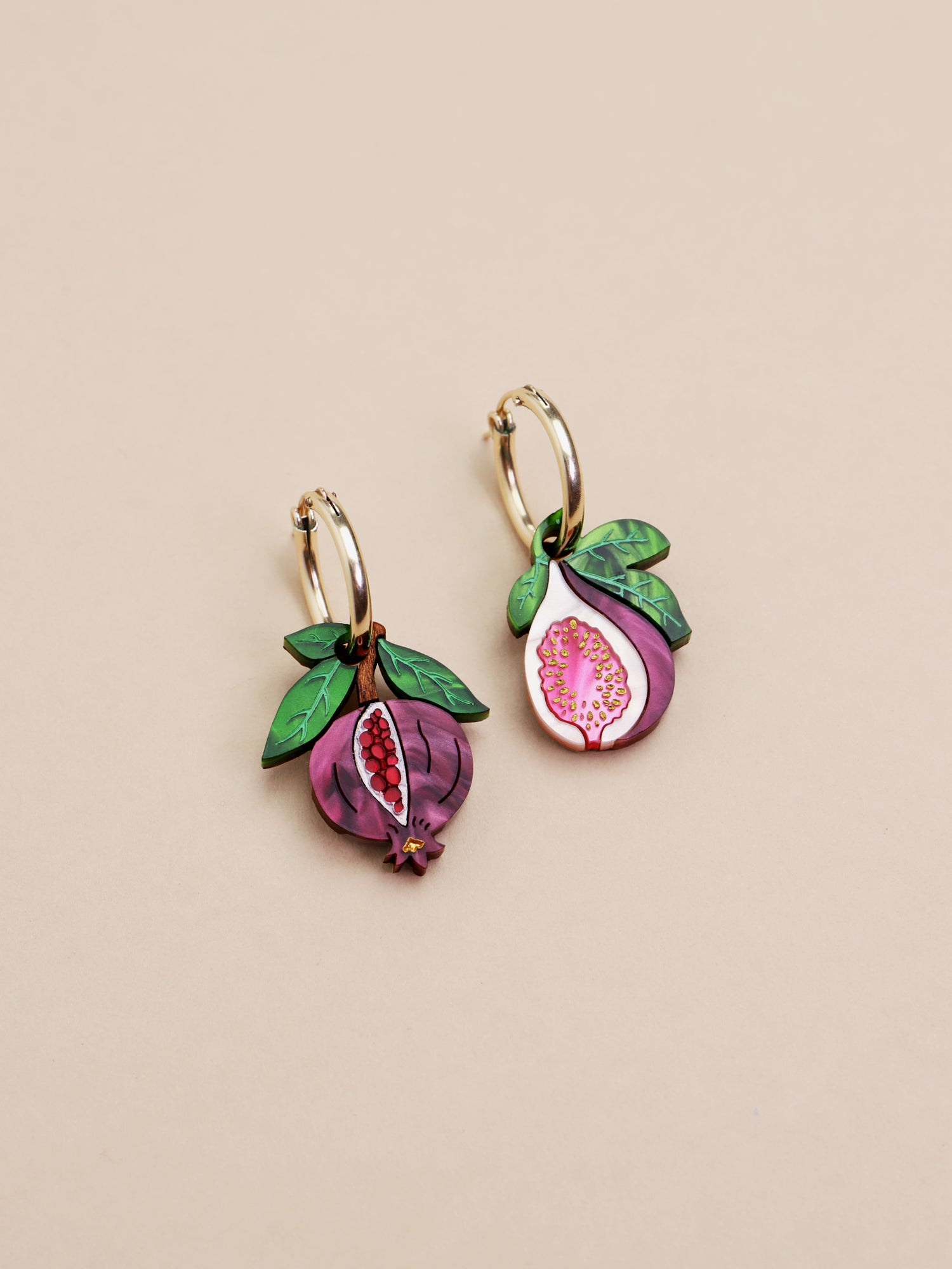 Pomegranate & Fig Hoops