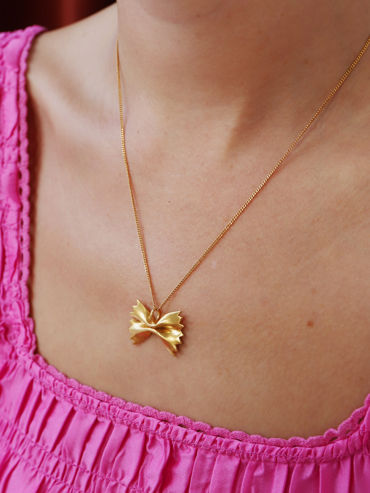 Farfalle Necklace - Gold