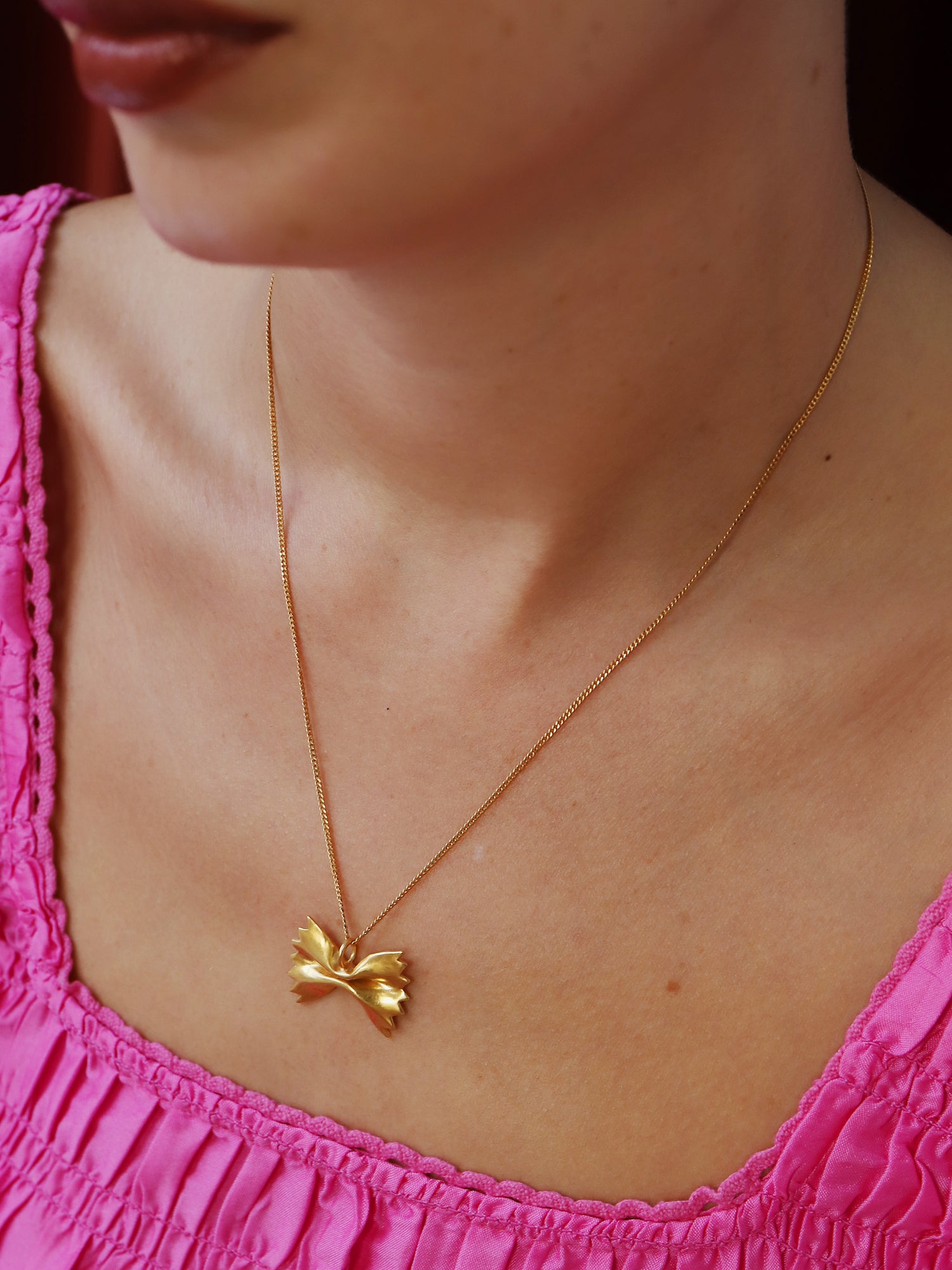 Farfalle Necklace - Gold