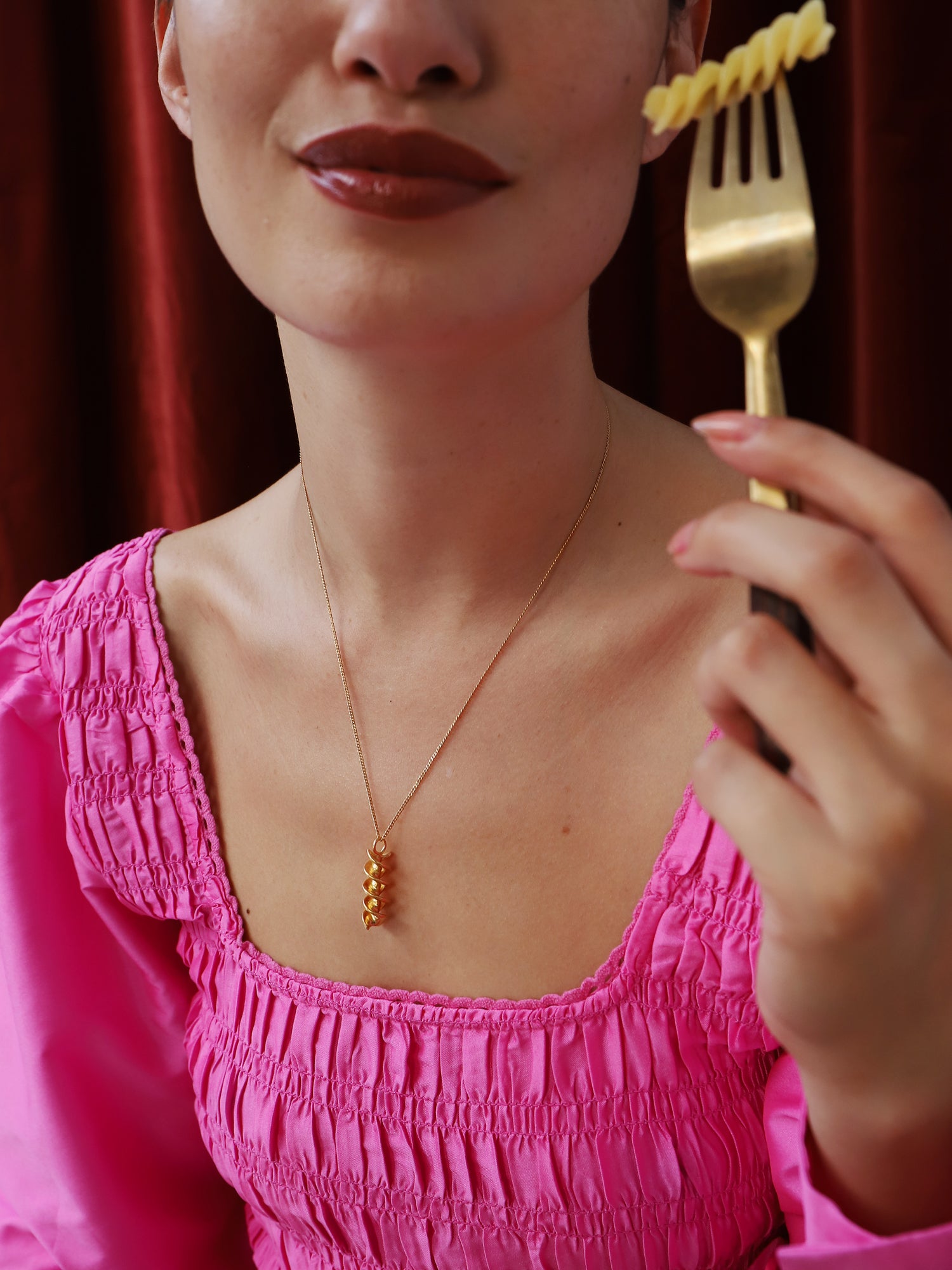 Fusilli Necklace - Gold