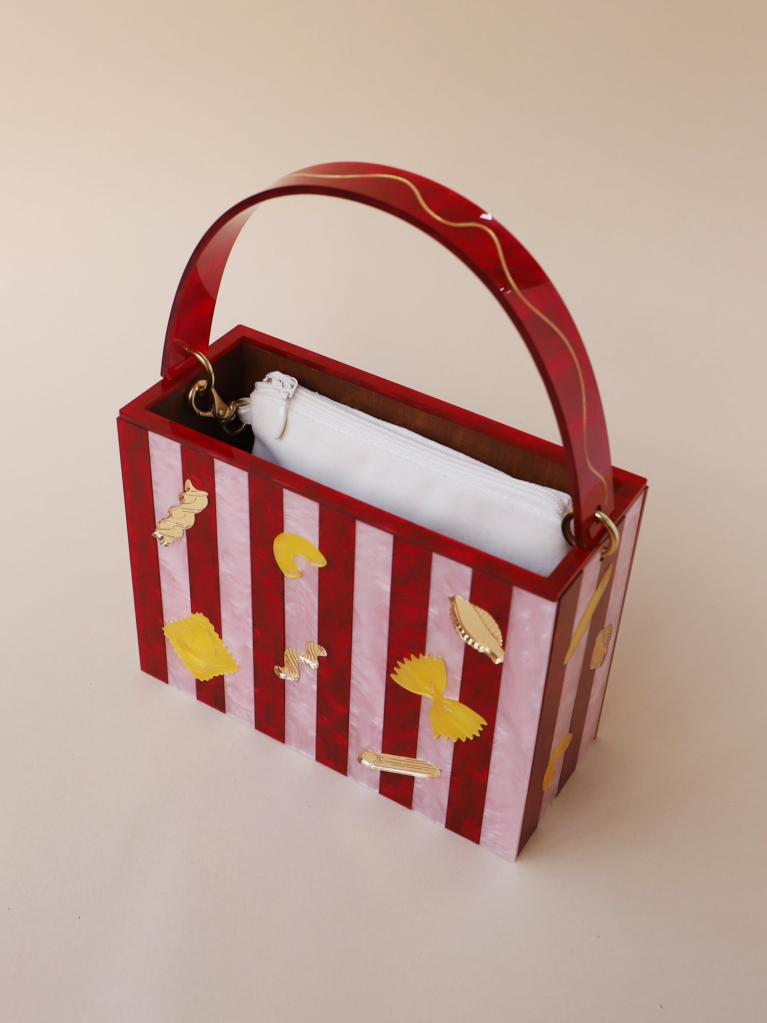 Pasta Bag in Red/Pink