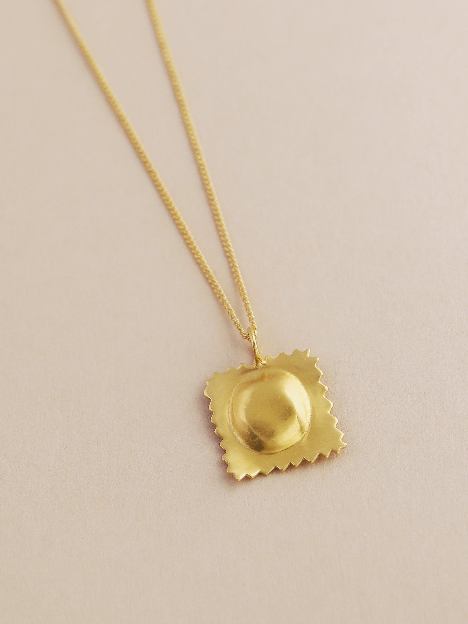 Ravioli Necklace - Gold