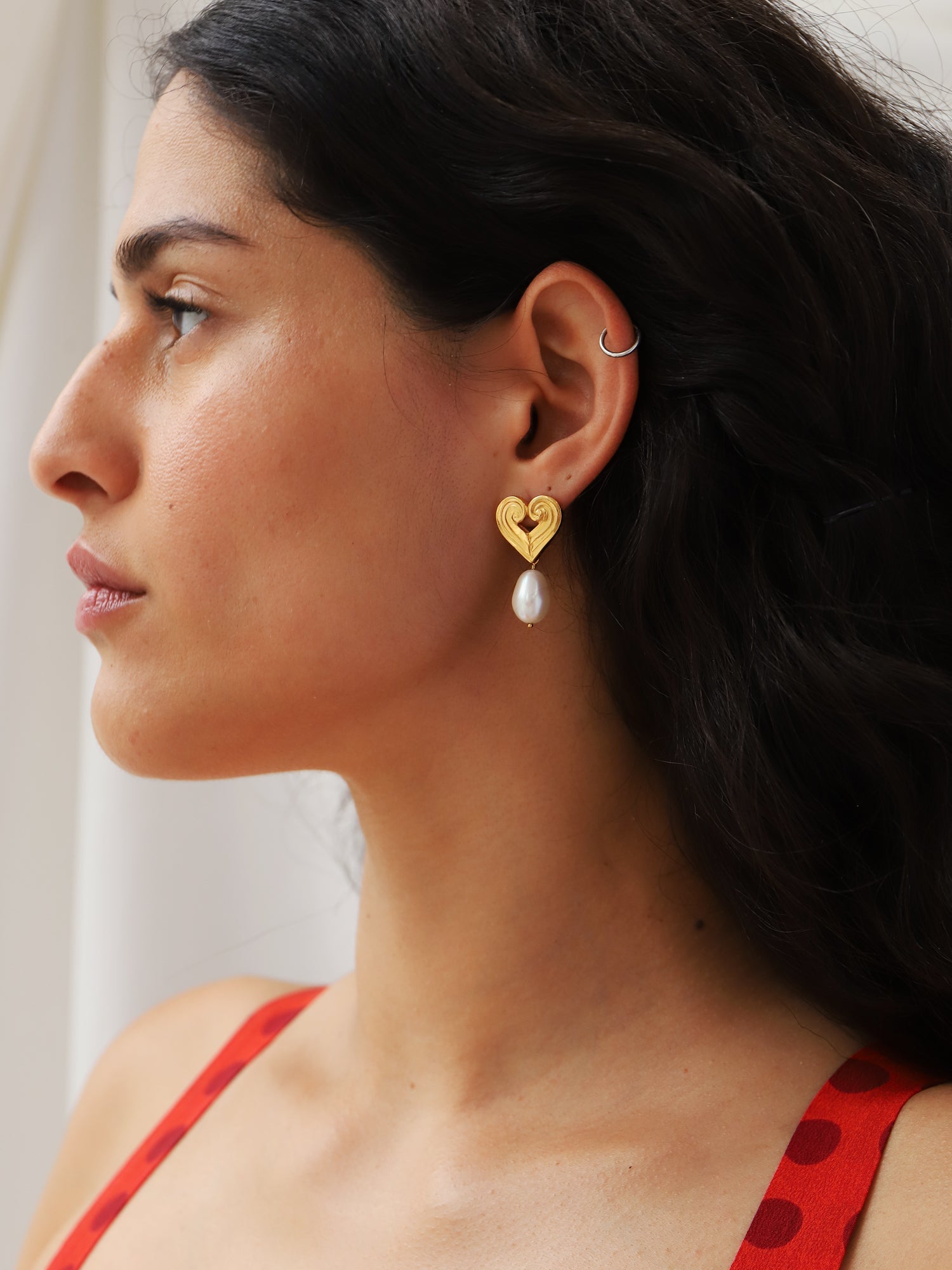 Reverie Pearl Earrings - Gold