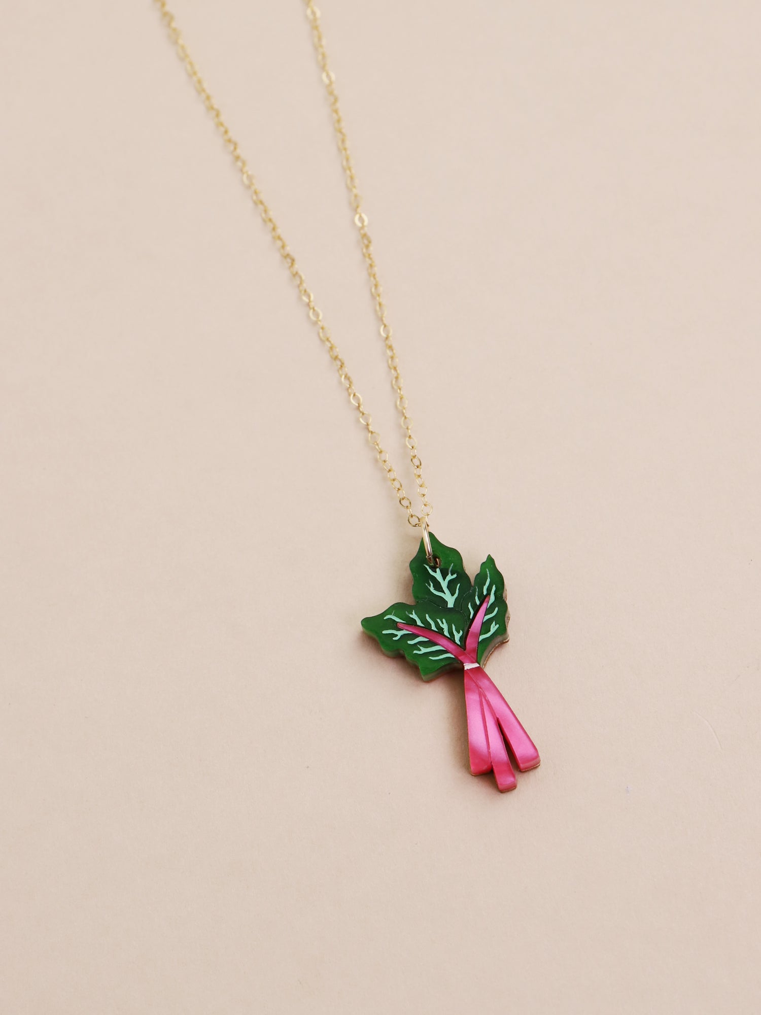 Rhubarb Necklace