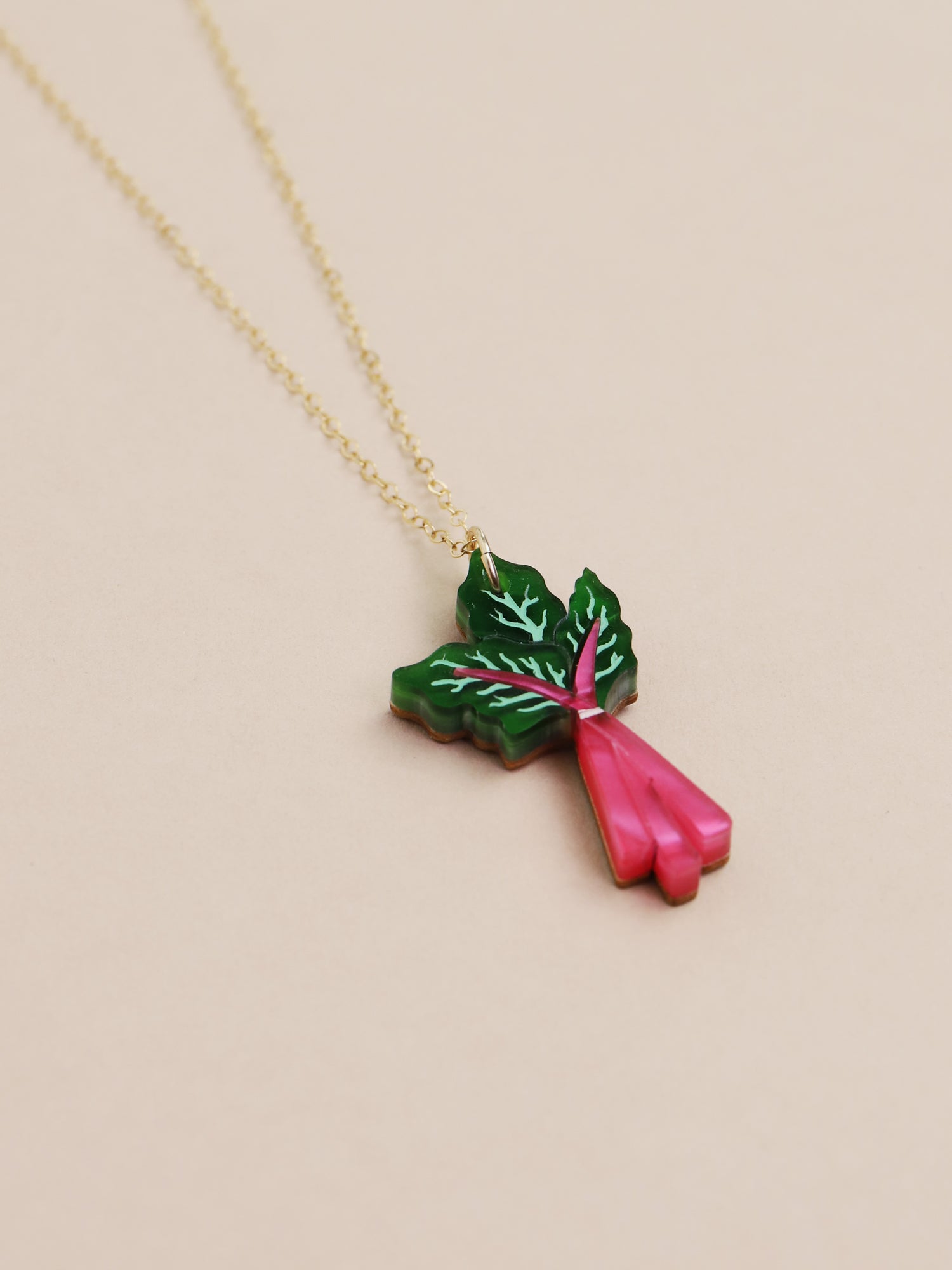 Rhubarb Necklace