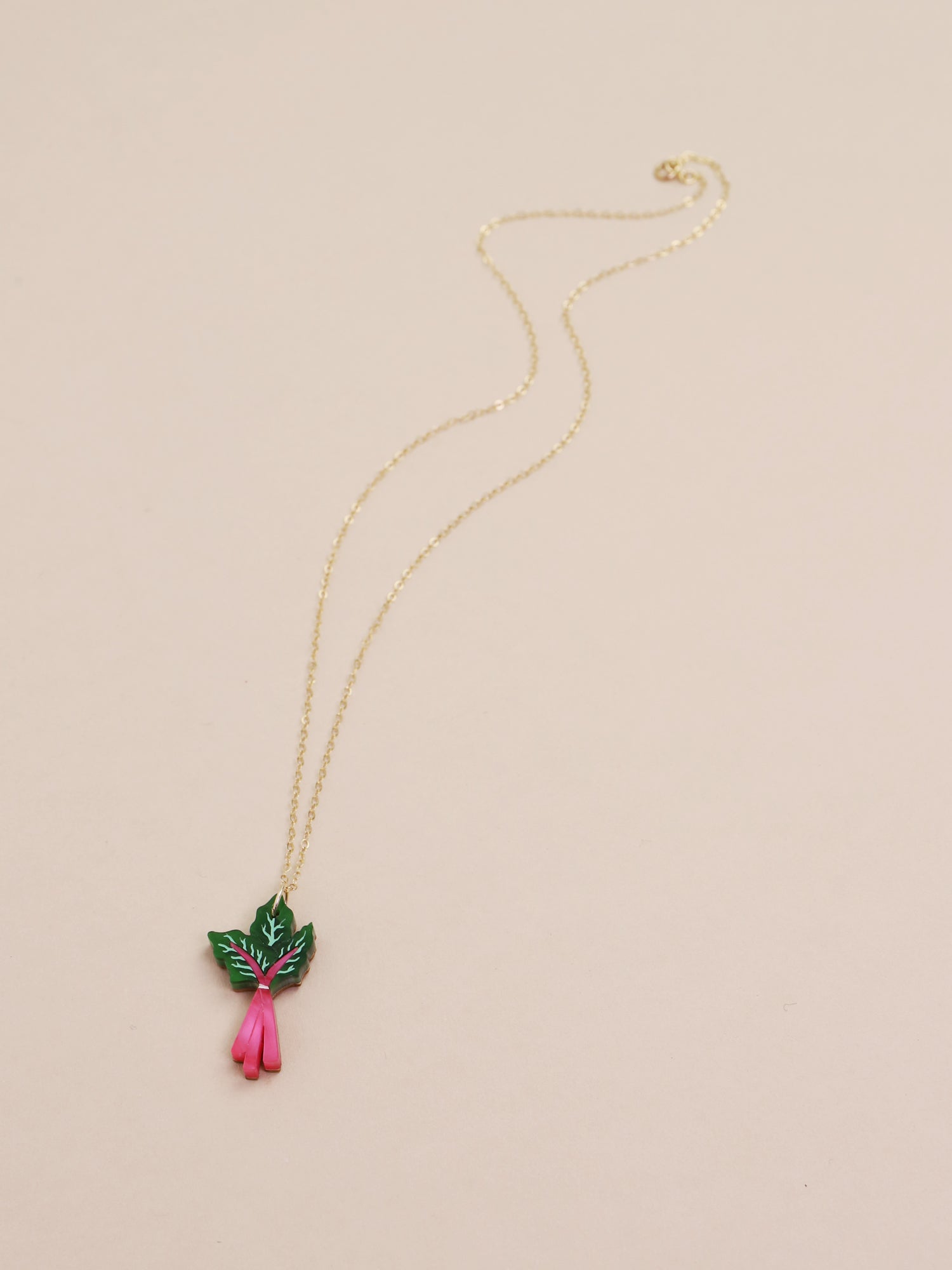 Rhubarb Necklace