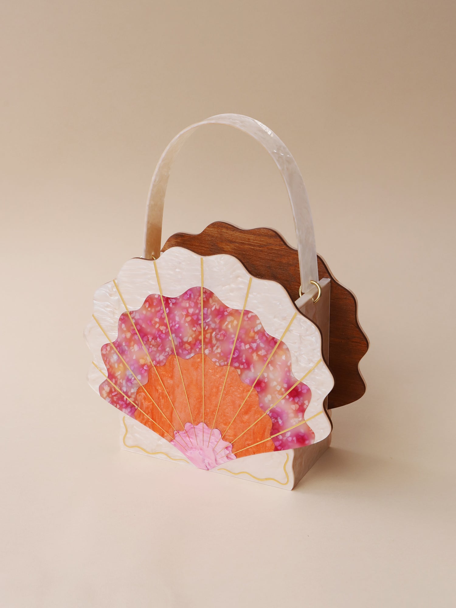 Scallop Shell Bag in Sunset